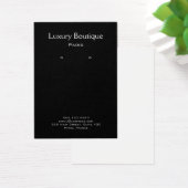 Plain Minimal Black Jewelry Earring Display Visitekaartje (Bureau)
