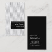 Plain Minimal Chevron Trainer Visitekaartje (Voorkant / Achterkant)