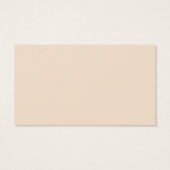 Plain Minimal Cream Jewelry Earring Display Visitekaartje (Achterkant)