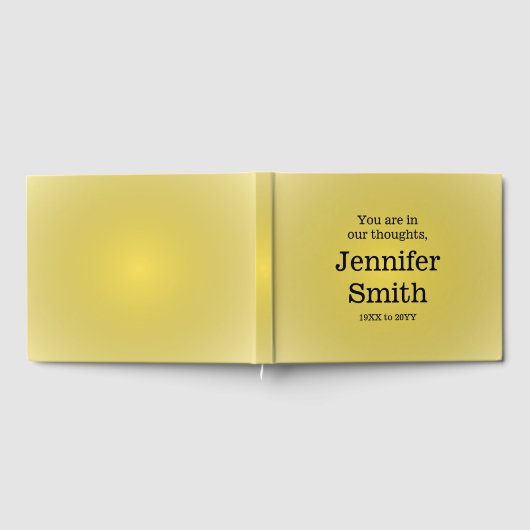 Plain, Minimale begrafenis/Memorial Guestbook Gastenboek (Volledig)