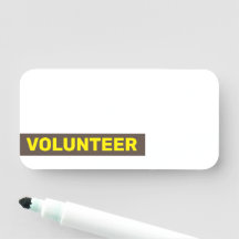 Plain, Minimale naam "VOLUNTEER"