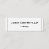 Plain & Minimalist Attorney Visitekaartje (Voorkant)