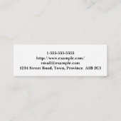 Plain & Minimalist Attorney Visitekaartje (Achterkant)