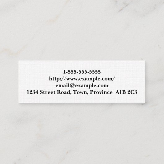 Plain & Minimalist Attorney Visitekaartje (Achterkant)