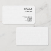 Plain Minimalist Eenvoudig Wit Schoon Eenvoudig Li Visitekaartje (Voorkant / Achterkant)