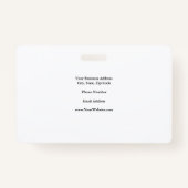 Plain Minimalist Professional Attorney bij de wet Badge (Achterkant)