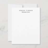 Plain Minimalist Professional Attorney bij de wet