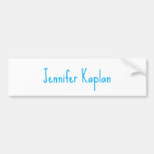 Plain Minimalist Professional Casual Handwriting Bumpersticker (Voorkant)