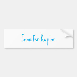 Plain Minimalist Professional Casual Handwriting Bumpersticker