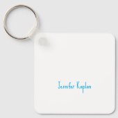 Plain Minimalist Professional Casual Handwriting Sleutelhanger (Voorkant)