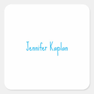 Plain Minimalist Professional Casual Handwriting Vierkante Sticker
