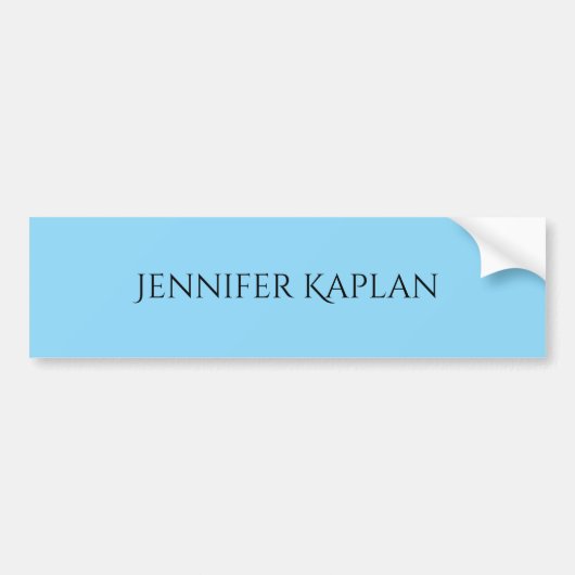 Plain Minimalist Professional Modern Bumpersticker (Voorkant)