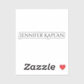 Plain Minimalist Professional Modern Sticker (Vel)