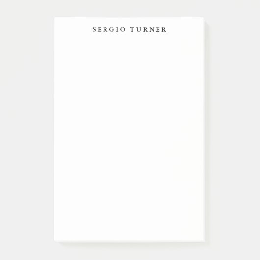 Plain Minimalist Professioneel Modern Eenvoudig Post-it® Notes (Voorkant)