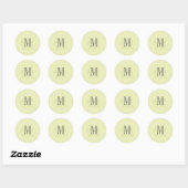 Plain Mint + Grafiet Monogram stickers (Vel)