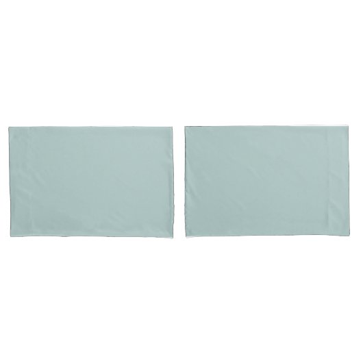 Plain Mint Green Pair van Kussenslopen (Voorkant-Set)