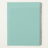 Plain Mint Green Persoonlijk Planner (Achterkant)