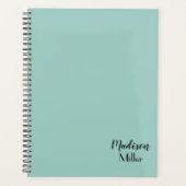 Plain Mint Green Persoonlijk Planner (Voorkant)
