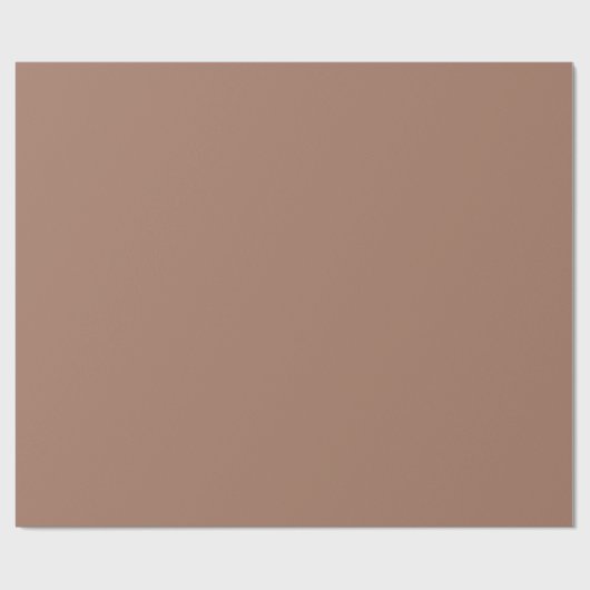 Plain Mocha Mousse Bruine Kleur 2025 Cadeaupapier (Vlak)