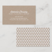 PLAIN MODERN ECO kraft modern vet wit schrijven Visitekaartje (Voorkant / Achterkant)