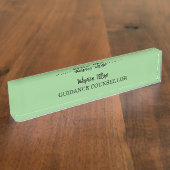 Plain Modern Guidance Counselor Naambordje (Zijkant)