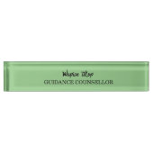 Plain Modern Guidance Counselor Naambordje (Voorkant)