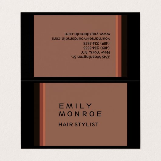 Plain Modern minimalist Visitekaartje (Buitenkant ongevouwen)