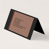 Plain Modern minimalist Visitekaartje (Achterkant)