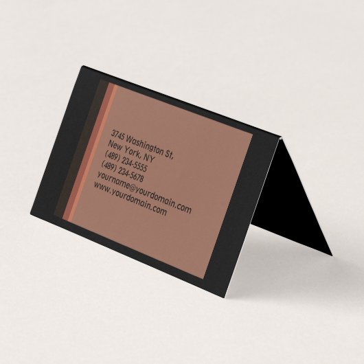 Plain Modern minimalist Visitekaartje (Achterkant)