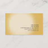 Plain Modern Monogram Visitekaartje (Achterkant)