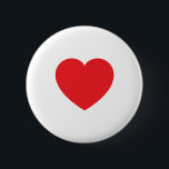 Plain Modern White Red Love Heart Graphic Ronde Button 5,7 Cm<br><div class="desc">Plain Minimalist Modern Designs. They're all simple,  attractive,  unique.</div>