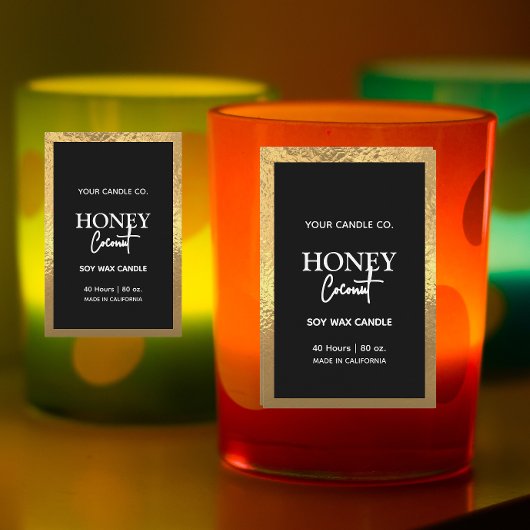 Plain moderne minimalistische stijl Folie border K Voedselcontainer Etiket