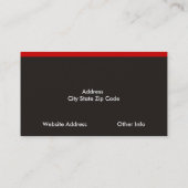 Plain Monogram Visitekaartjes (Achterkant)