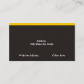 Plain Monogram Visitekaartjes (Achterkant)