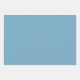 Plain Moonstone Little Maya Blue Shades 3 Tones Inpakpapier Vel