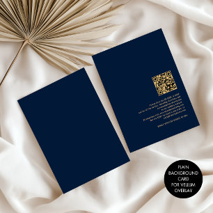 Plain Navy Blauwe Achtergrond voor Vellum Overlay Kaart