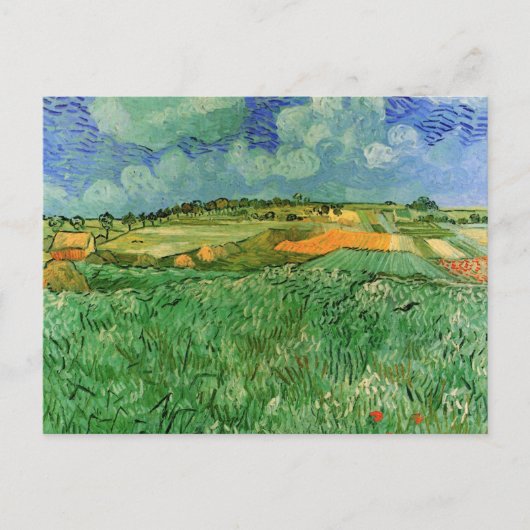 Plain Near Auvers van Vincent van Gogh Briefkaart (Voorkant)