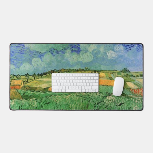 Plain Near Auvers van Vincent van Gogh Bureaumat (Keyboard & Muis)