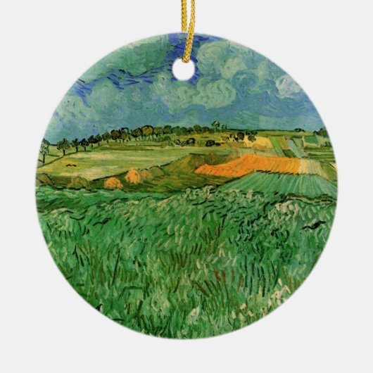 Plain Near Auvers van Vincent van Gogh Keramisch Ornament (Voorkant)