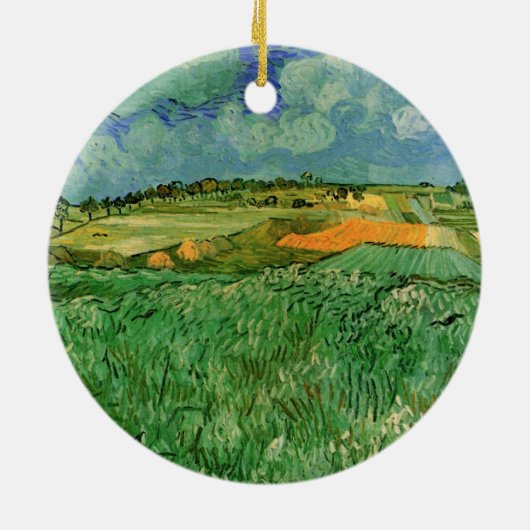 Plain Near Auvers van Vincent van Gogh Keramisch Ornament (Achterkant)