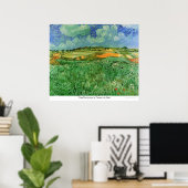 Plain Near Auvers van Vincent van Gogh Poster (Thuiskantoor)