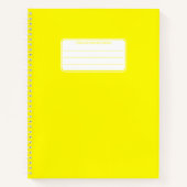 Plain Neon Spiral Composition School Notitieboek (Voorkant)