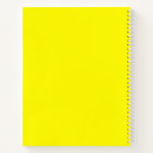 Plain Neon Spiral Composition School Notitieboek (Achterkant)