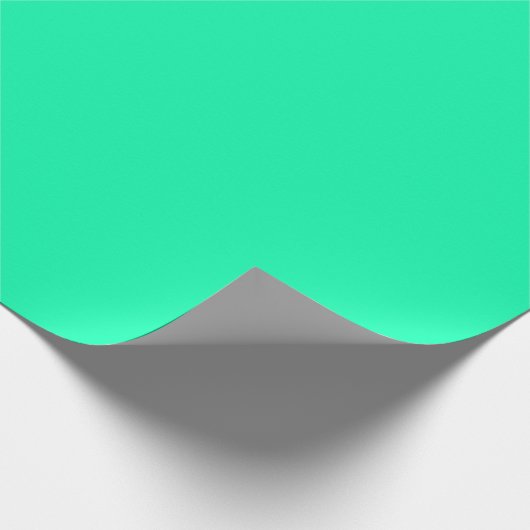 Plain neon turquoise  cadeaupapier (Hoek)