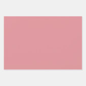 Plain New York koraal Ruddy roze tinten 3 tinten Inpakpapier Vel (Voorkant 3)