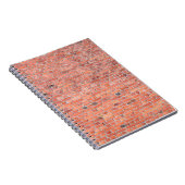 Plain Old Oranje Red Brick Wall Notitieboek (Rechterzijde)