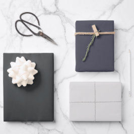 Plain Onyx Platinum Payne's Grijze tinten 3 tinten Inpakpapier Vel