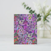 Plain Paisley 4 Briefkaart (Staand voorkant)