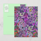 Plain Paisley 4 Briefkaart (Voorkant / Achterkant)