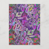 Plain Paisley 4 Briefkaart (Voorkant)